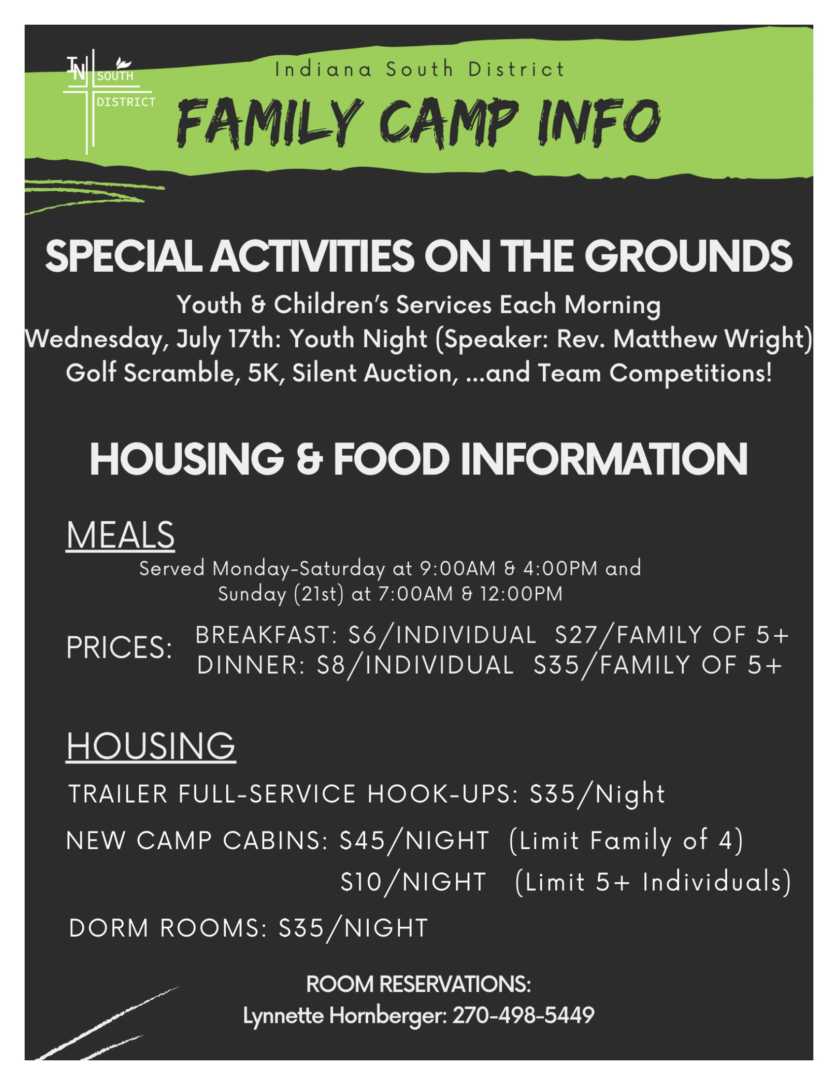 2024 Family Camp Flyer